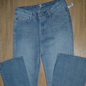 7 for All Mankind size 29 tall light blue jeans cute sexy NWT